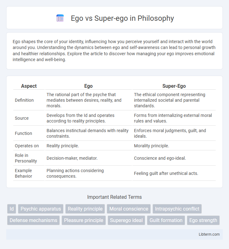Super-ego vs Ego in Philosophy - What is The Difference?