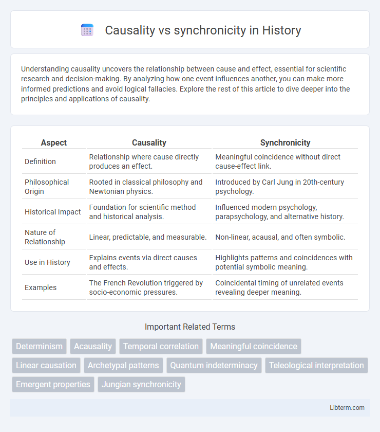 synchronicity vs Causality in History - What is The Difference?
