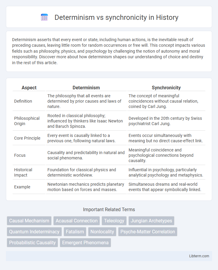 synchronicity vs Determinism in History - What is The Difference?