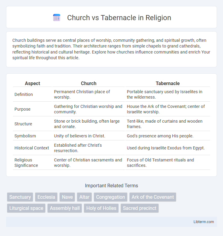Tabernacle vs Church in Religion - What is The Difference?