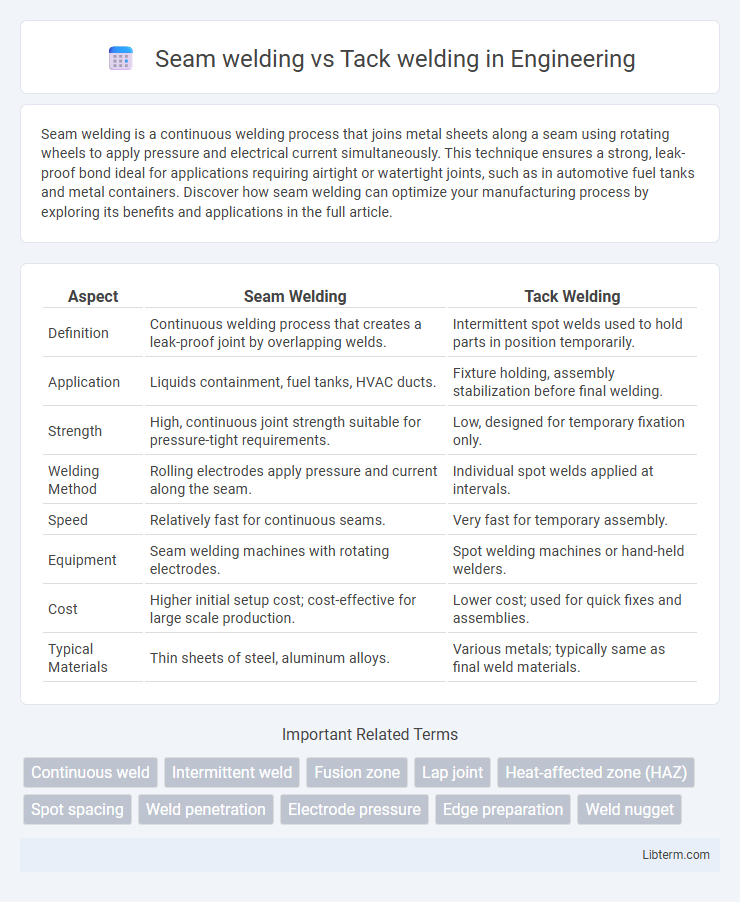 Tack welding vs Seam welding in Engineering - What is The Difference?