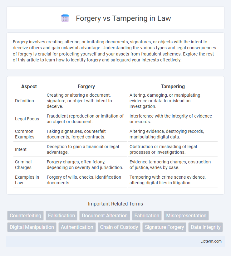 Tampering vs Forgery in Law - What is The Difference?