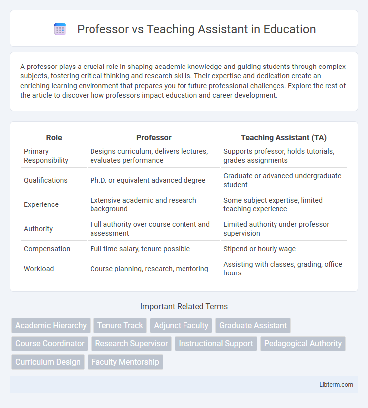 Teaching Assistant vs Professor in Education - What is The Difference?