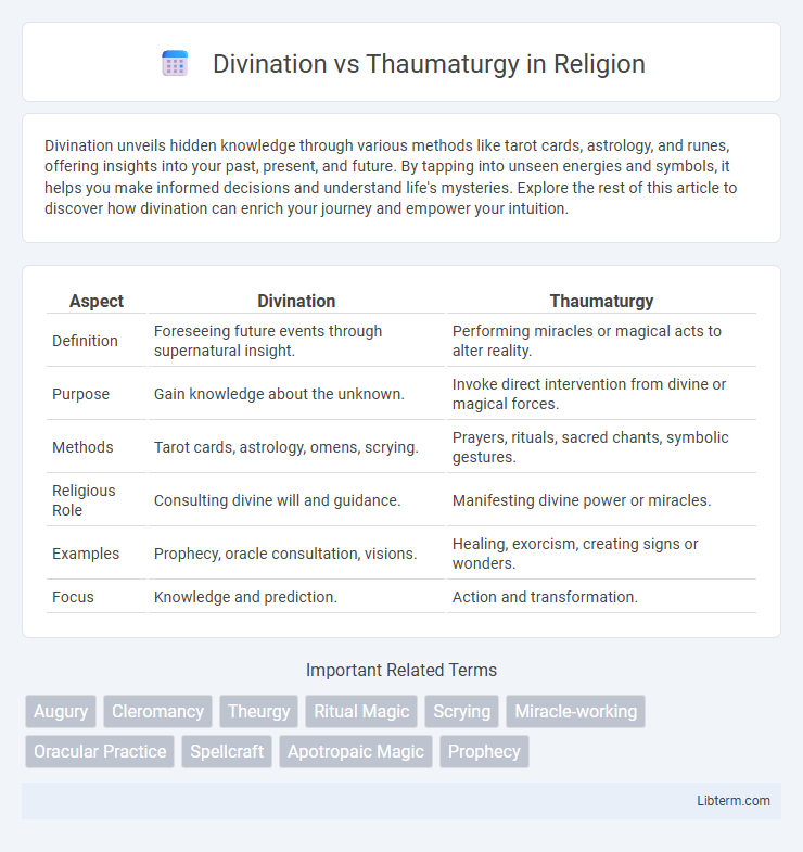 Thaumaturgy vs Divination in Religion - What is The Difference?