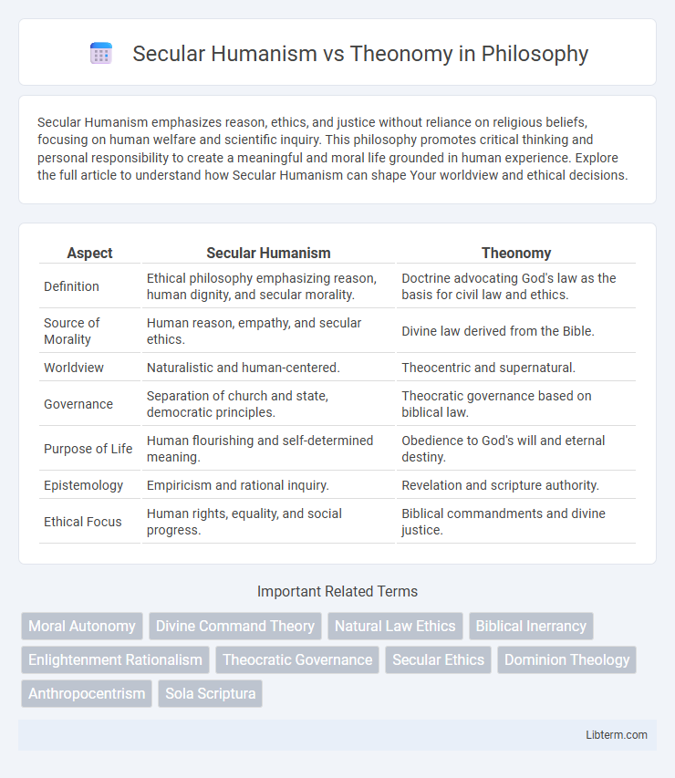Theonomy vs Secular Humanism in Philosophy - What is The Difference?