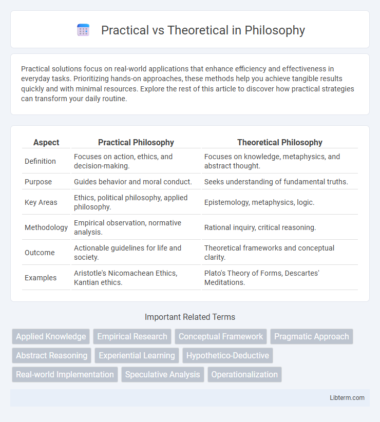 Theoretical vs Practical in Philosophy - What is The Difference?