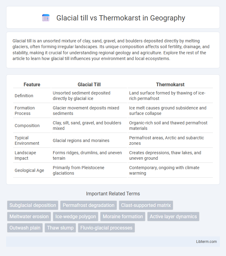 Thermokarst vs Glacial till in Geography - What is The Difference?