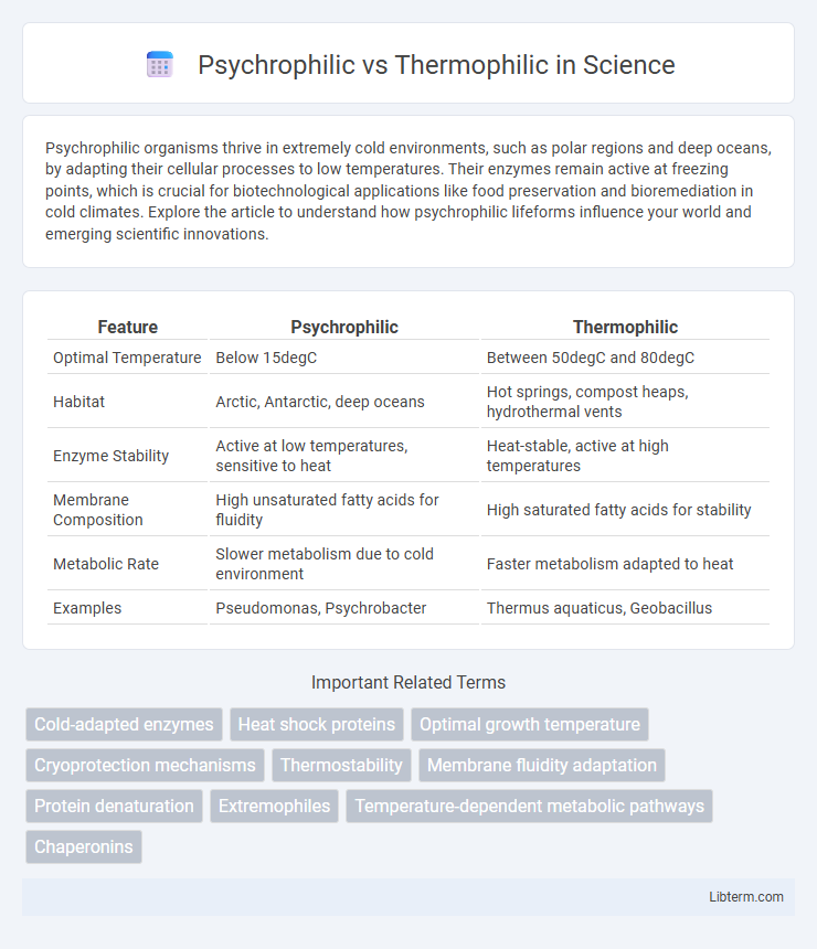 Thermophilic vs Psychrophilic in Science - What is The Difference?