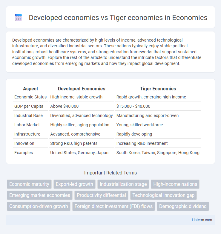 Tiger economies vs Developed economies in Economics - What is The Difference?