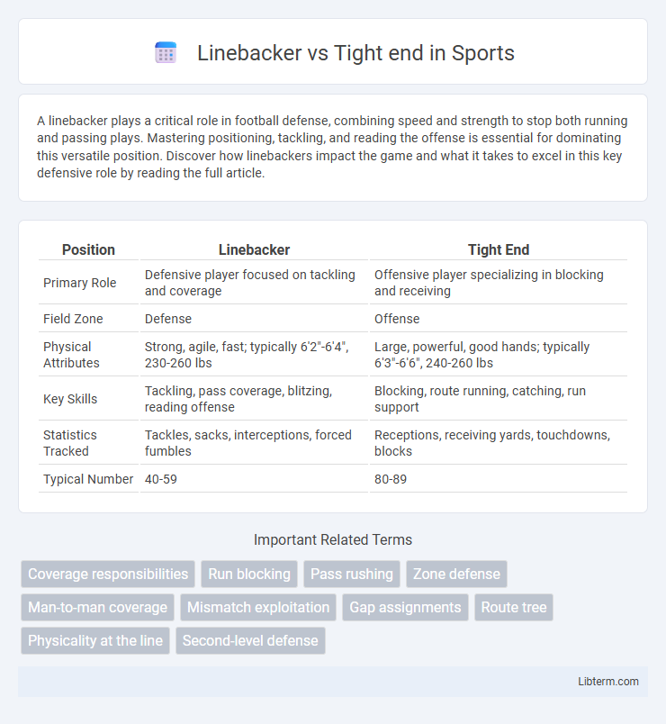 Tight end vs Linebacker in Sports - What is The Difference?