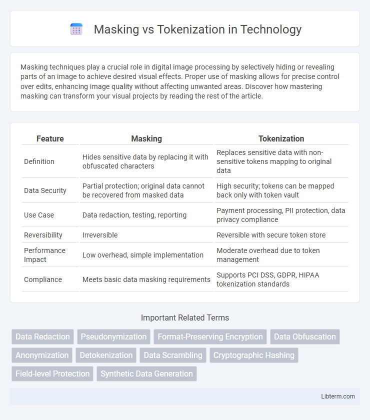 Tokenization vs Masking in Technology - What is The Difference?
