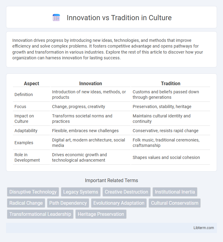 Tradition vs Innovation in Culture - What is The Difference?