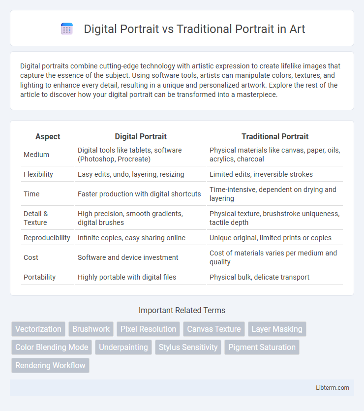 Traditional Portrait vs Digital Portrait in Art - What is The Difference?