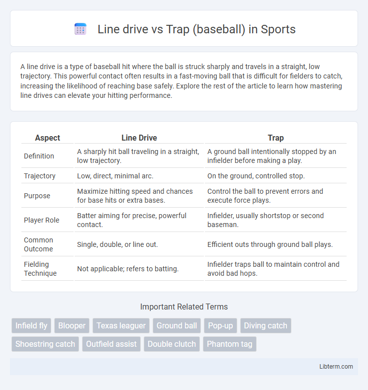 Trap (baseball) vs Line drive in Sports - What is The Difference?