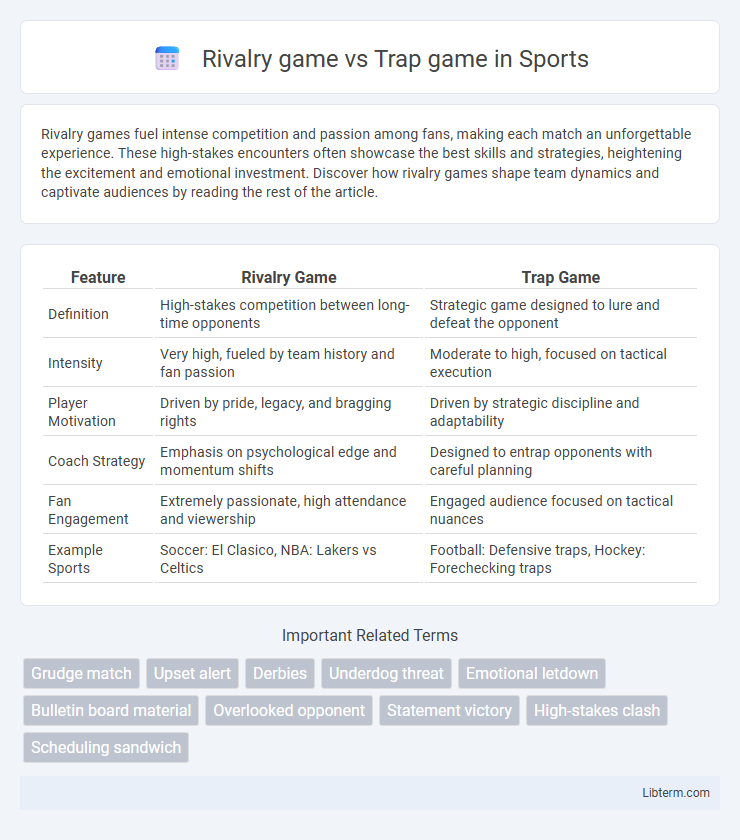 Trap game vs Rivalry game in Sports - What is The Difference?