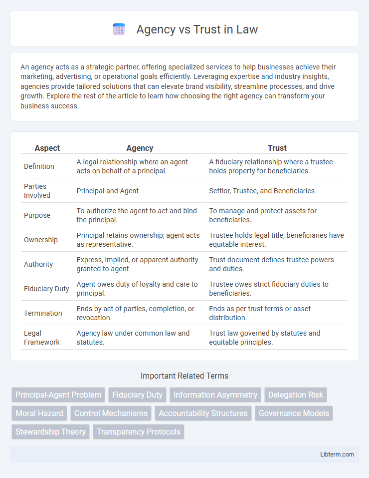 Trust vs Agency in Law - What is The Difference?