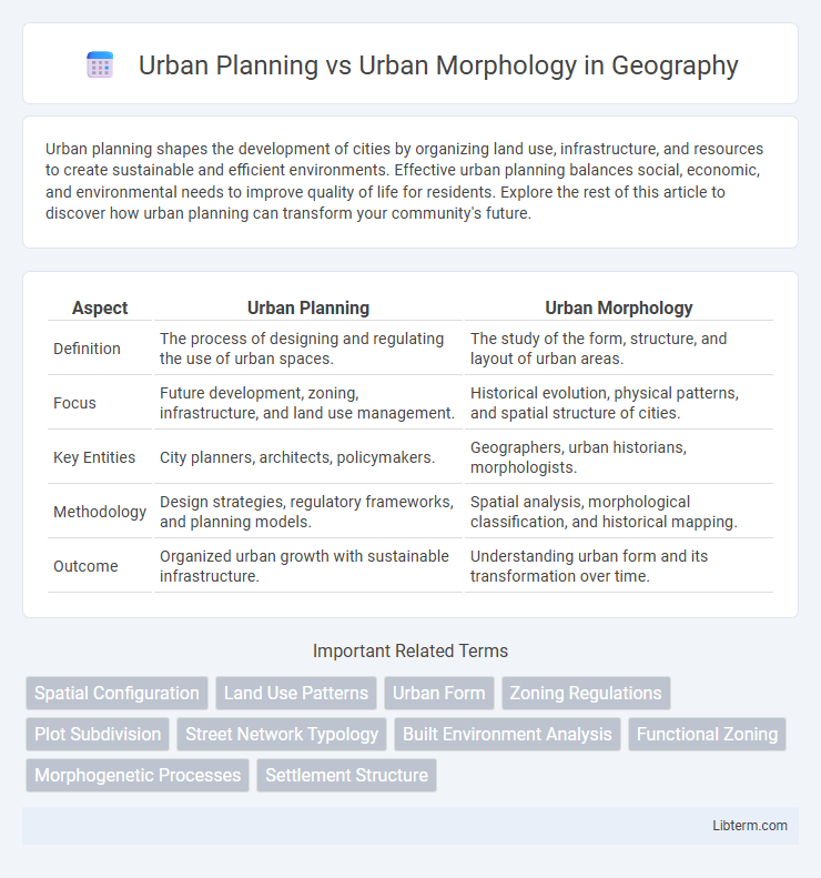 Urban Morphology vs Urban Planning in Geography - What is The Difference?