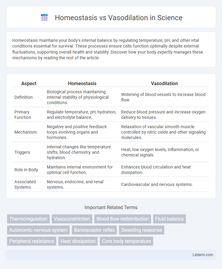 Vasodilation vs Homeostasis in Science - What is The Difference?