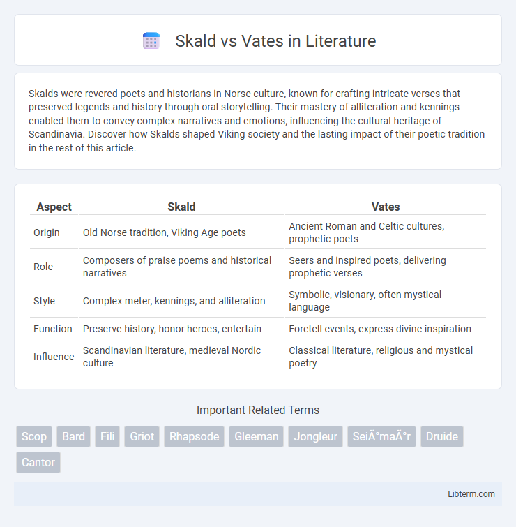 Vates vs Skald in Literature - What is The Difference?