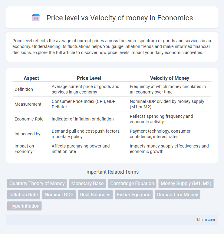 Velocity of money vs Price level in Economics - What is The Difference?
