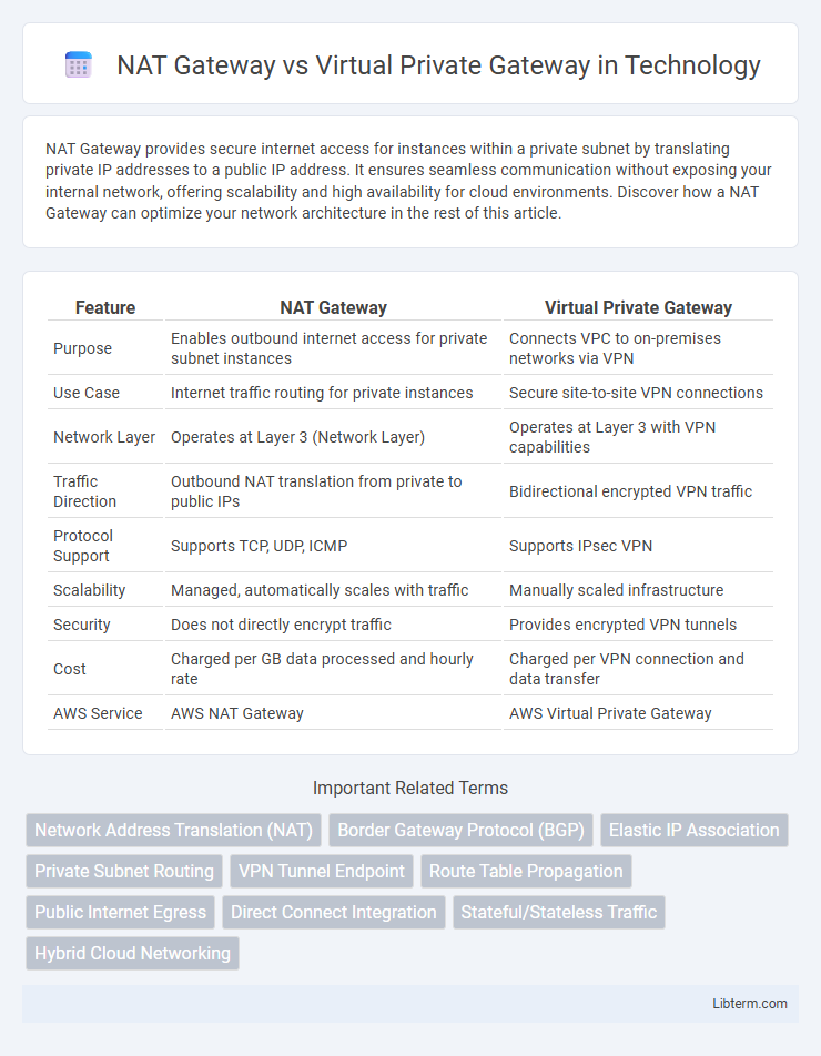 Virtual Private Gateway vs NAT Gateway in Technology - What is The Difference?