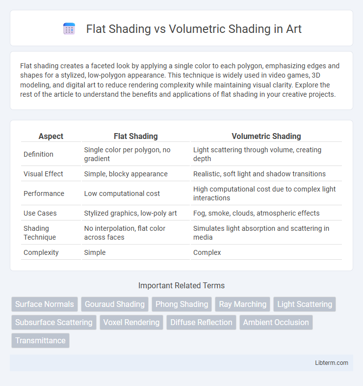 Volumetric Shading vs Flat Shading in Art - What is The Difference?
