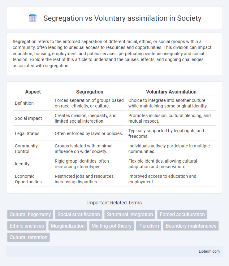 Voluntary assimilation vs Segregation in Society - What is The Difference?