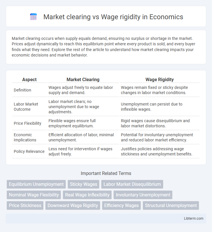 Wage rigidity vs Market clearing in Economics - What is The Difference?