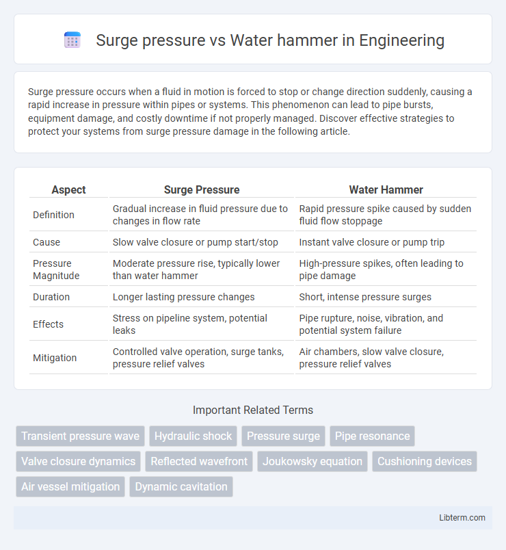 Water hammer vs Surge pressure in Engineering - What is The Difference?