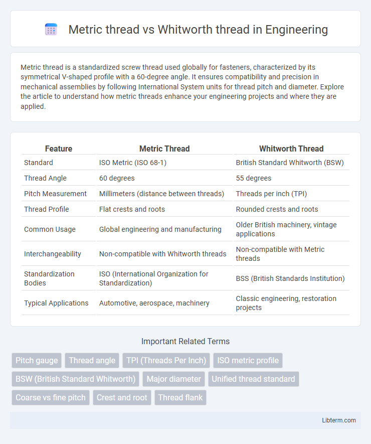 Whitworth thread vs Metric thread in Engineering - What is The Difference?
