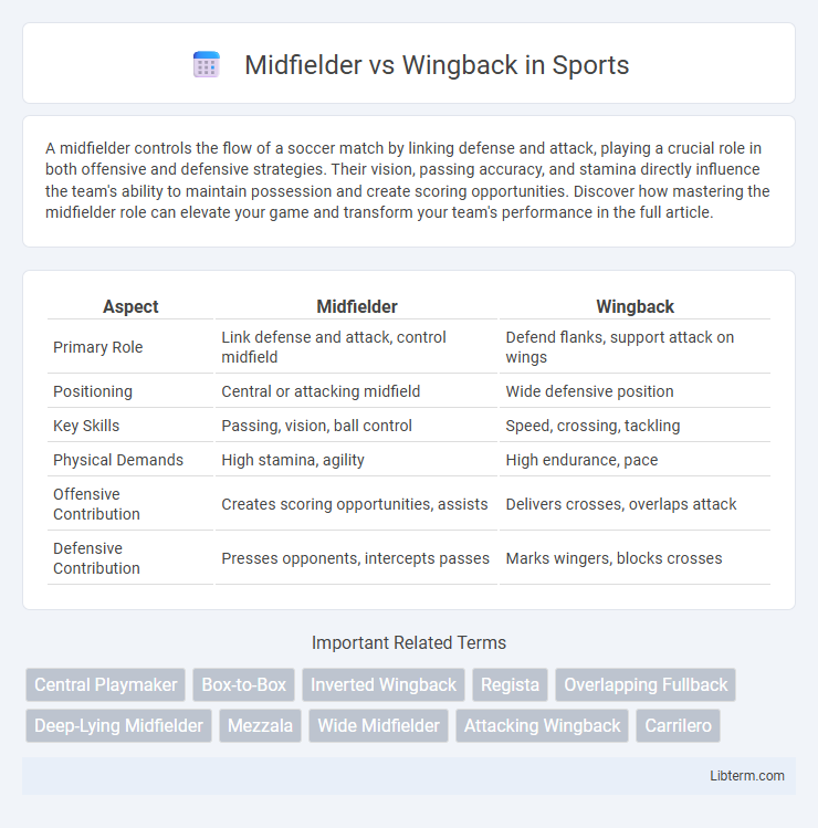 Wingback vs Midfielder in Sports - What is The Difference?