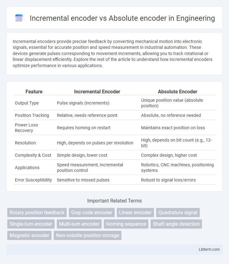 Absolute encoder vs Incremental encoder in Engineering - What is The Difference?
