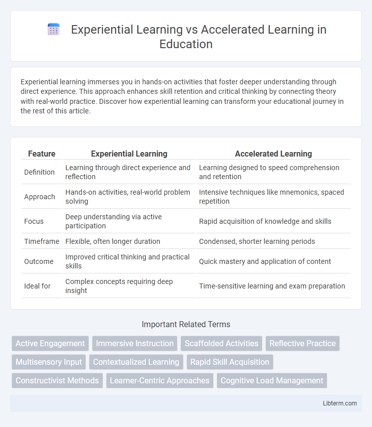 Accelerated Learning vs Experiential Learning in Education - What is The Difference?