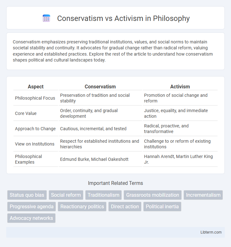 Activism vs Conservatism in Philosophy - What is The Difference?