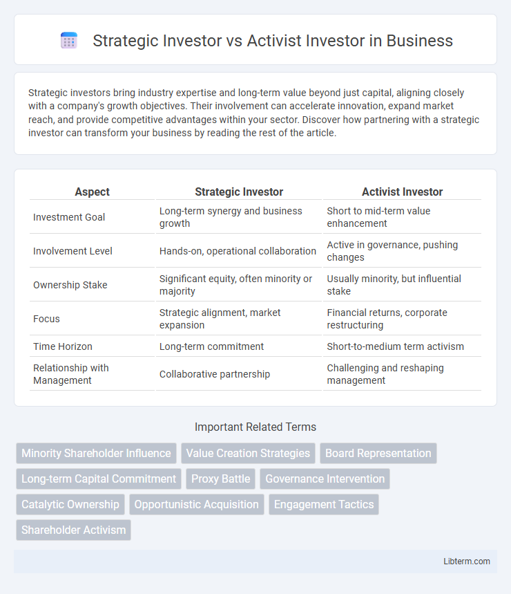 Activist Investor vs Strategic Investor in Business - What is The Difference?