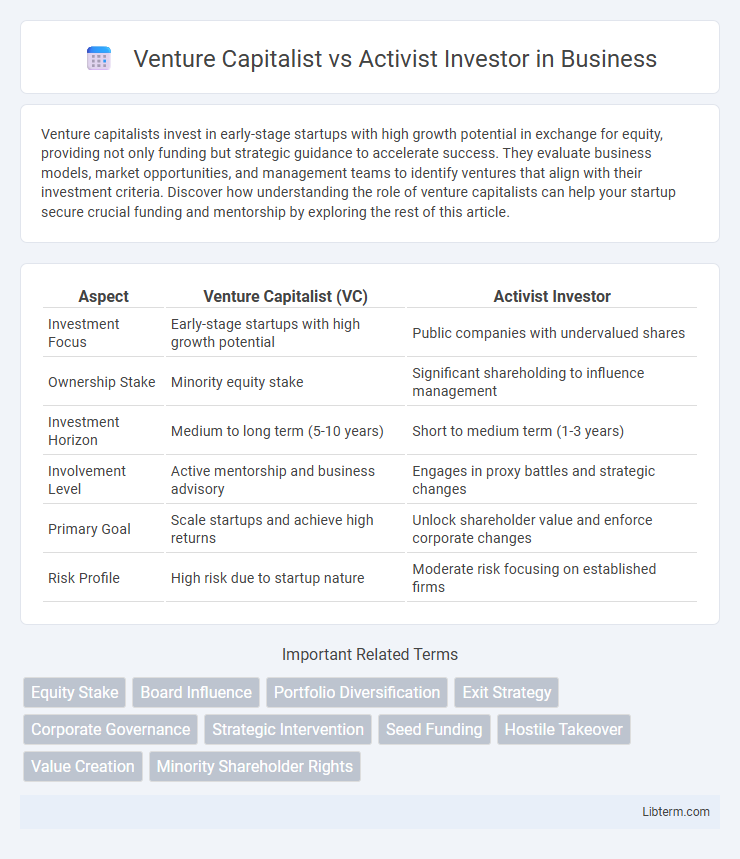 Activist Investor vs Venture Capitalist in Business - What is The Difference?