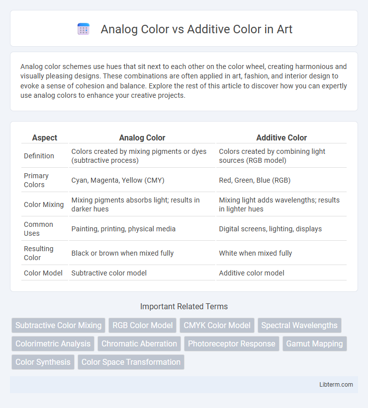 Additive Color vs Analog Color in Art - What is The Difference?