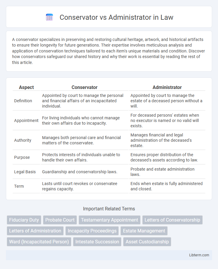 Administrator vs Conservator in Law - What is The Difference?
