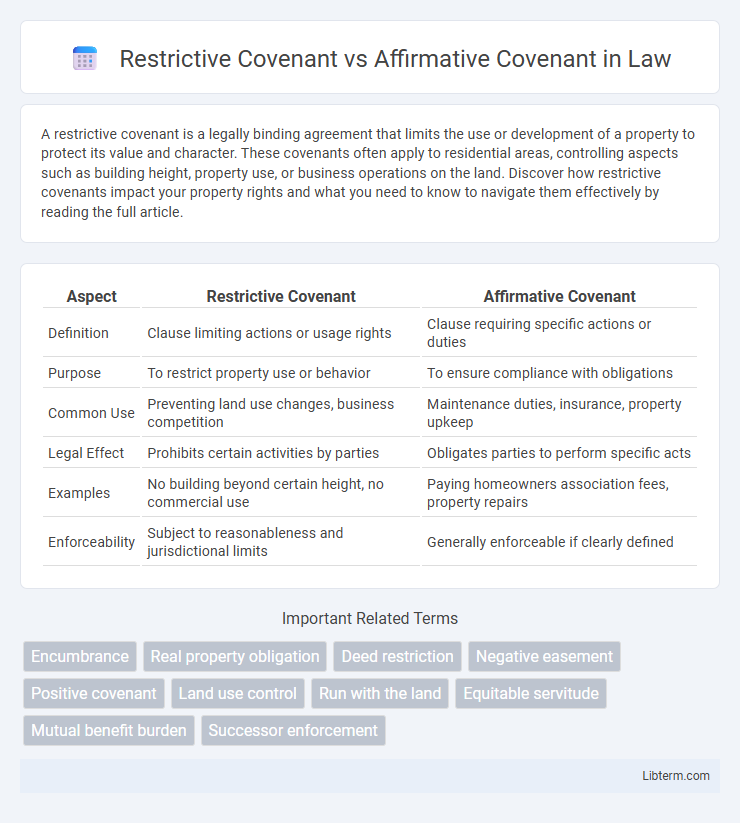 Affirmative Covenant vs Restrictive Covenant in Law - What is The Difference?