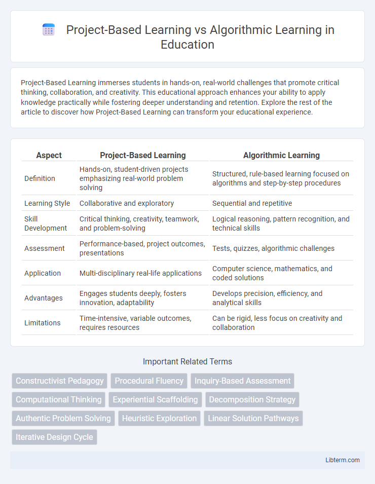 Algorithmic Learning vs Project-Based Learning in Education - What is The Difference?