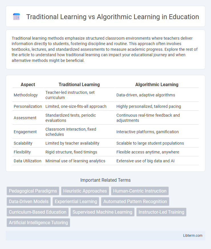 Algorithmic Learning vs Traditional Learning in Education - What is The Difference?
