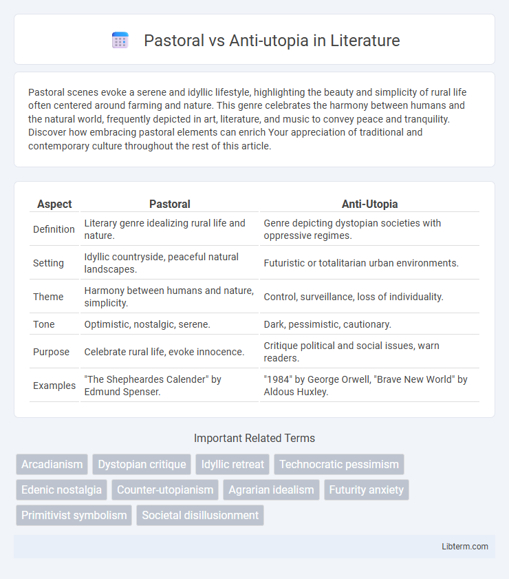 Anti-utopia vs Pastoral in Literature - What is The Difference?