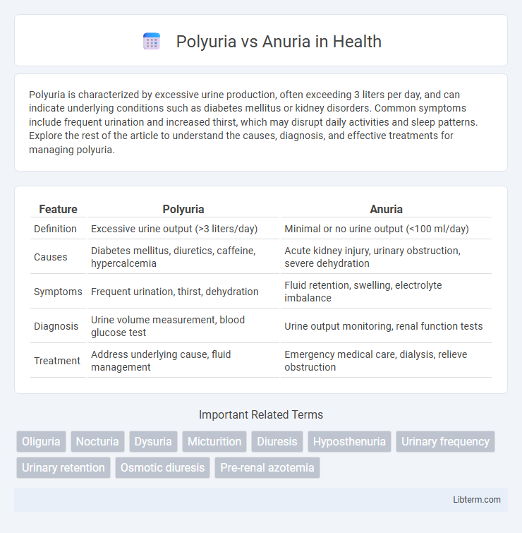 Anuria vs Polyuria in Health - What is The Difference?