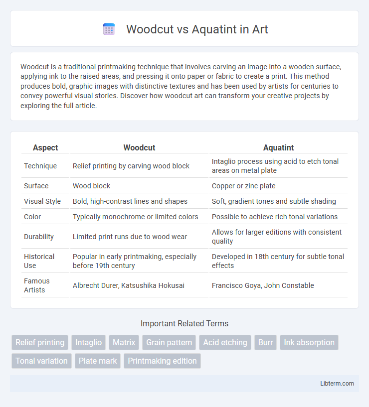 Aquatint vs Woodcut in Art - What is The Difference?