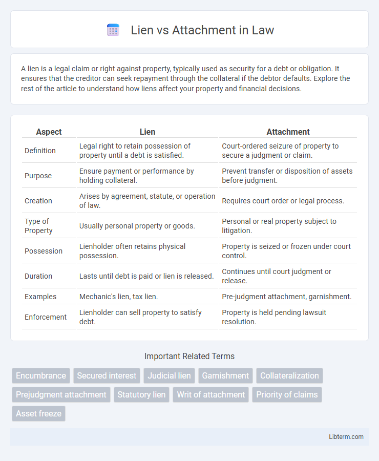 Attachment vs Lien in Law - What is The Difference?