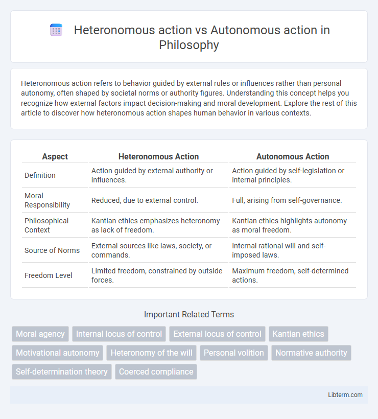 Autonomous action vs Heteronomous action in Philosophy - What is The Difference?