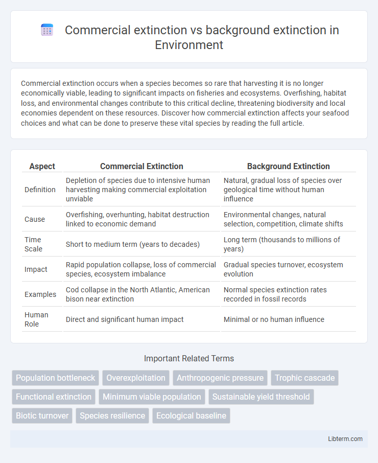 background extinction vs Commercial extinction in Environment - What is The Difference?