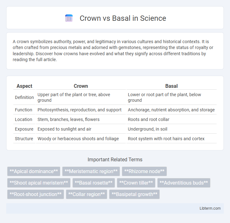 Basal vs Crown in Science - What is The Difference?