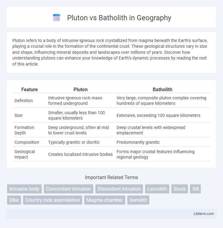 Batholith vs Pluton in Geography - What is The Difference?