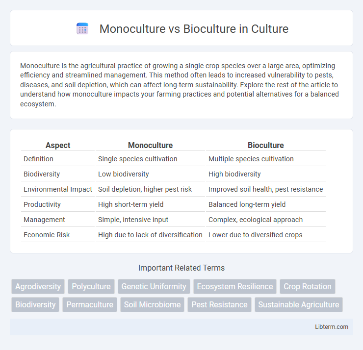 Bioculture vs Monoculture in Culture - What is The Difference?